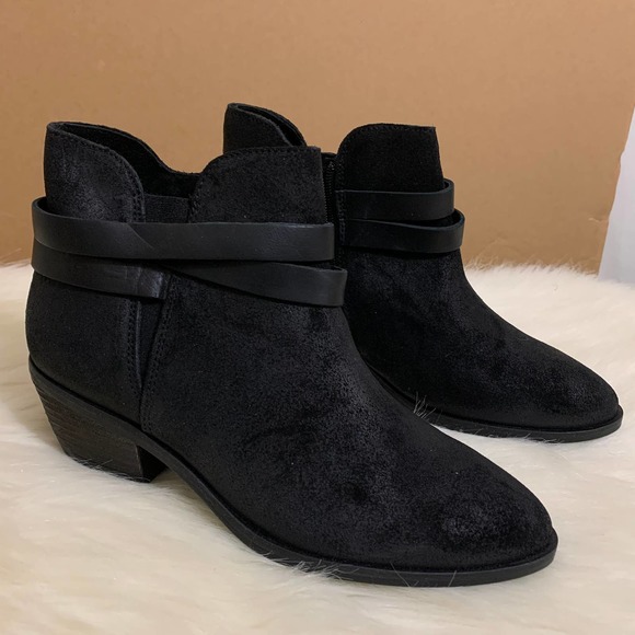 FAT FACE Black Leather EMMA STRAPPY Ankle Boots Sz 8 NWT - Picture 15 of 15